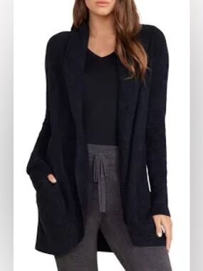 Barefoot Dreams CozyChic Lite Cardigan Open Front Soft Lounge Petite XXS/XS